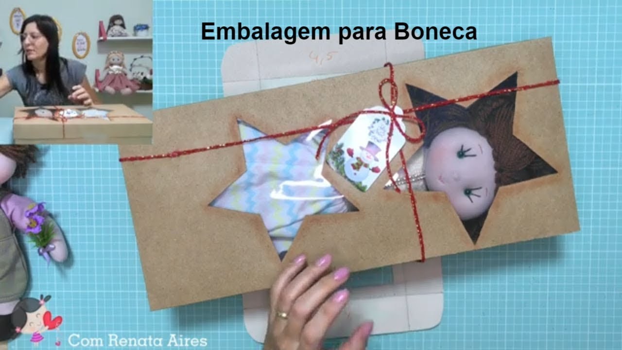 Aprenda a fazer Caixa para embalar bonecas