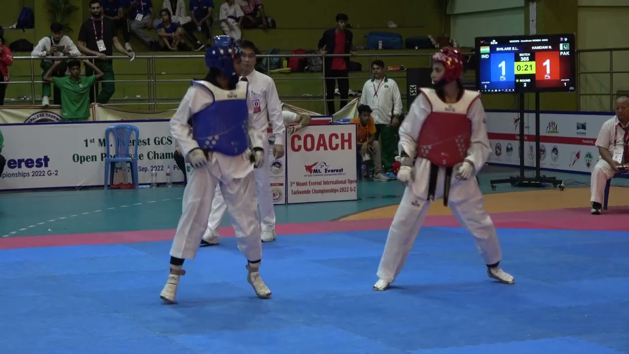 Semi Final (Round 2) -53 KG WOMEN Naqsh Hamdani Pakistan Vs S.L.Bhilare  India