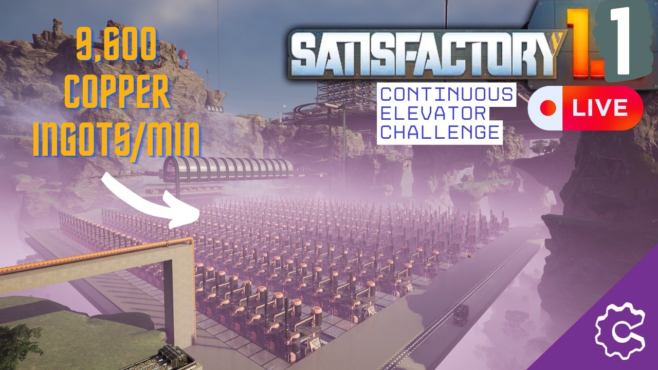 Making 342 Time Crystals/min - Satisfactory 1.1 Live (C.E.C + Mods below!)