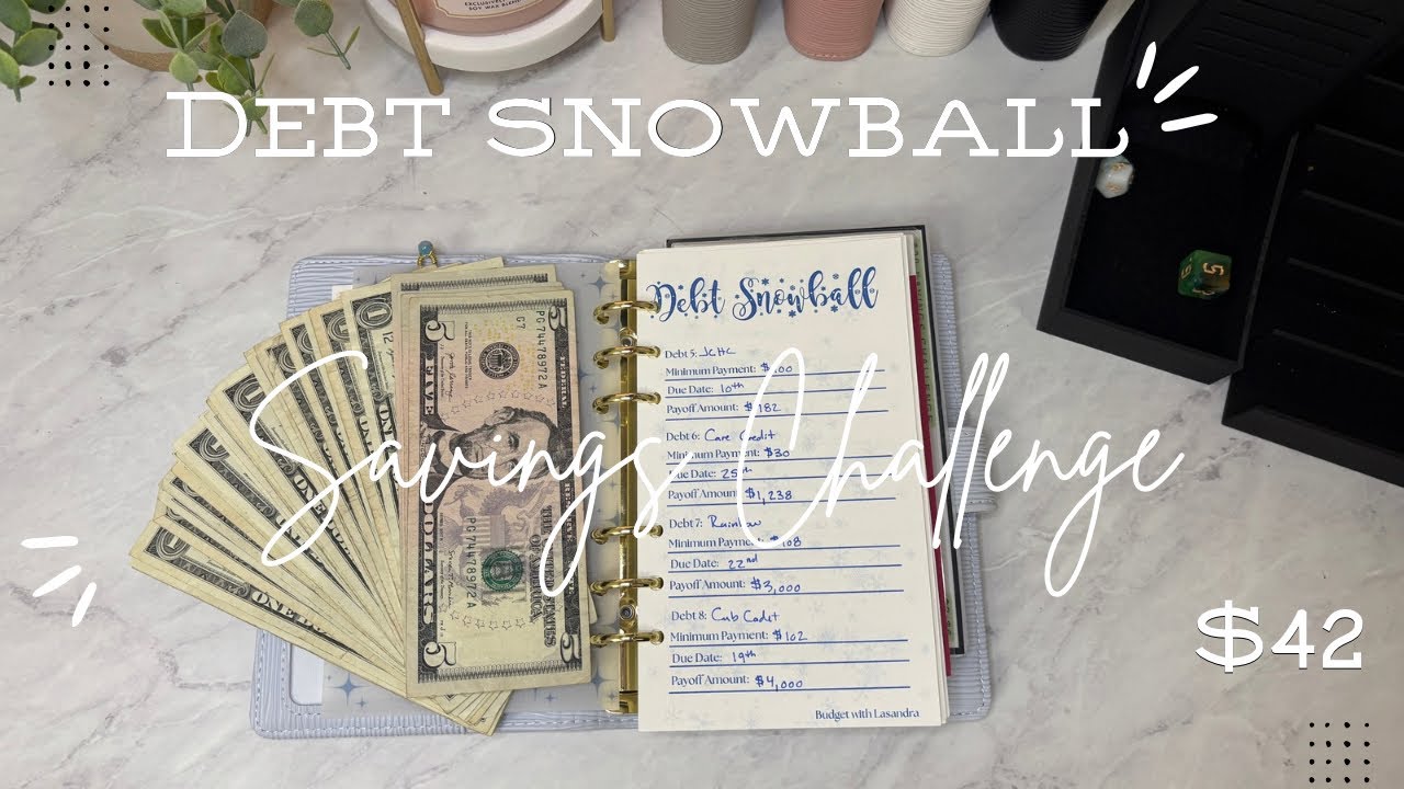 Debt Snowball Savings Challenge | $42 | How much have we paid off so far?!