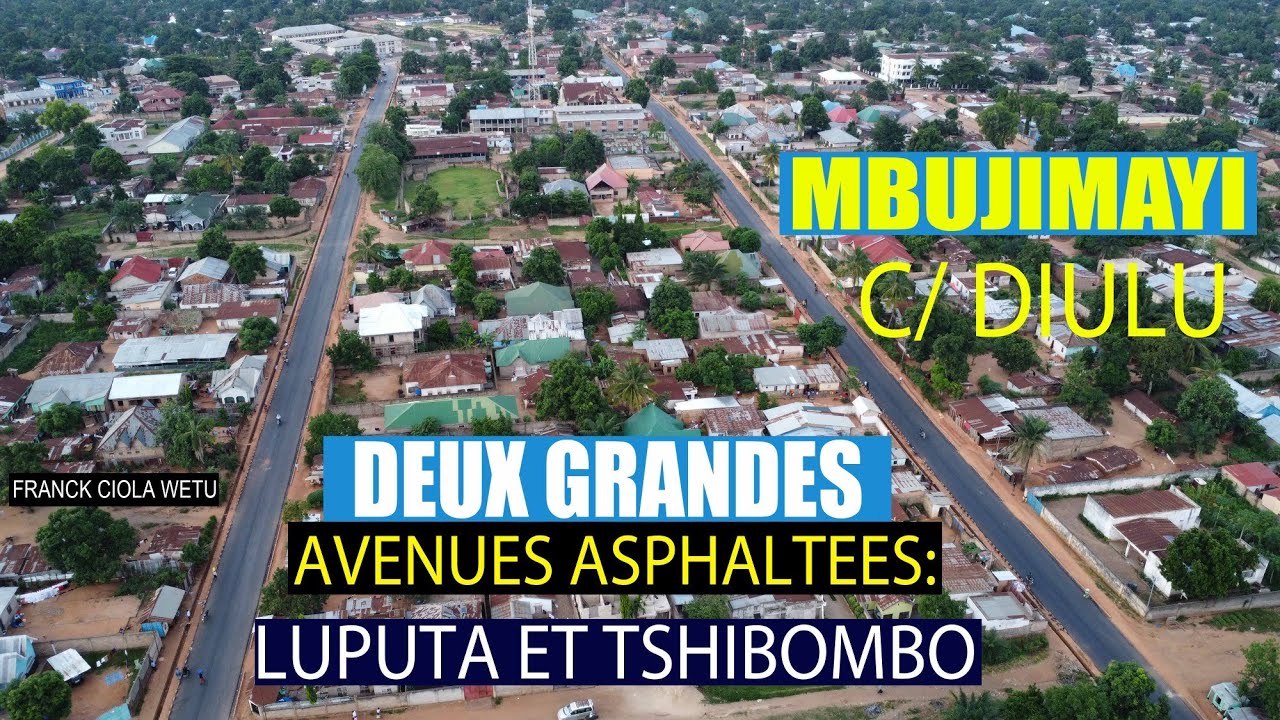 Travaux d'asphaltage sur deux grandes avenues de Mbujimayi : Luputa et Tshibombo. 