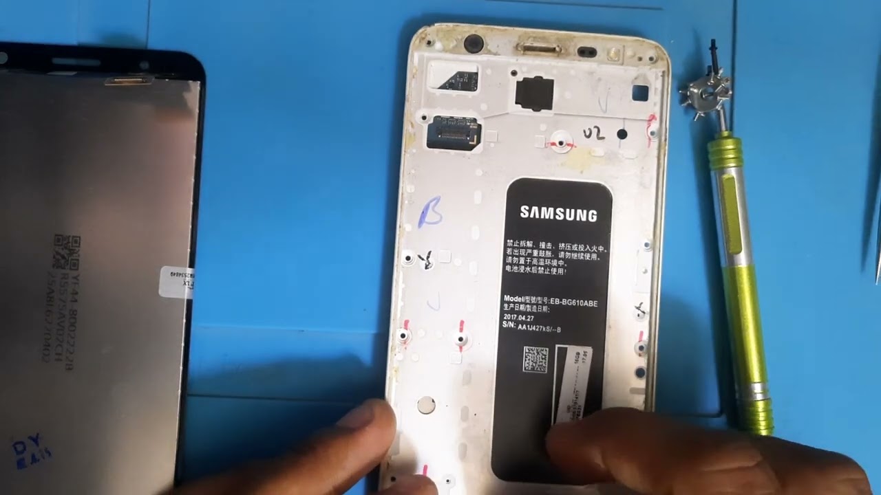 Como cambiar pantalla y botones en J7 Prime sm-g610