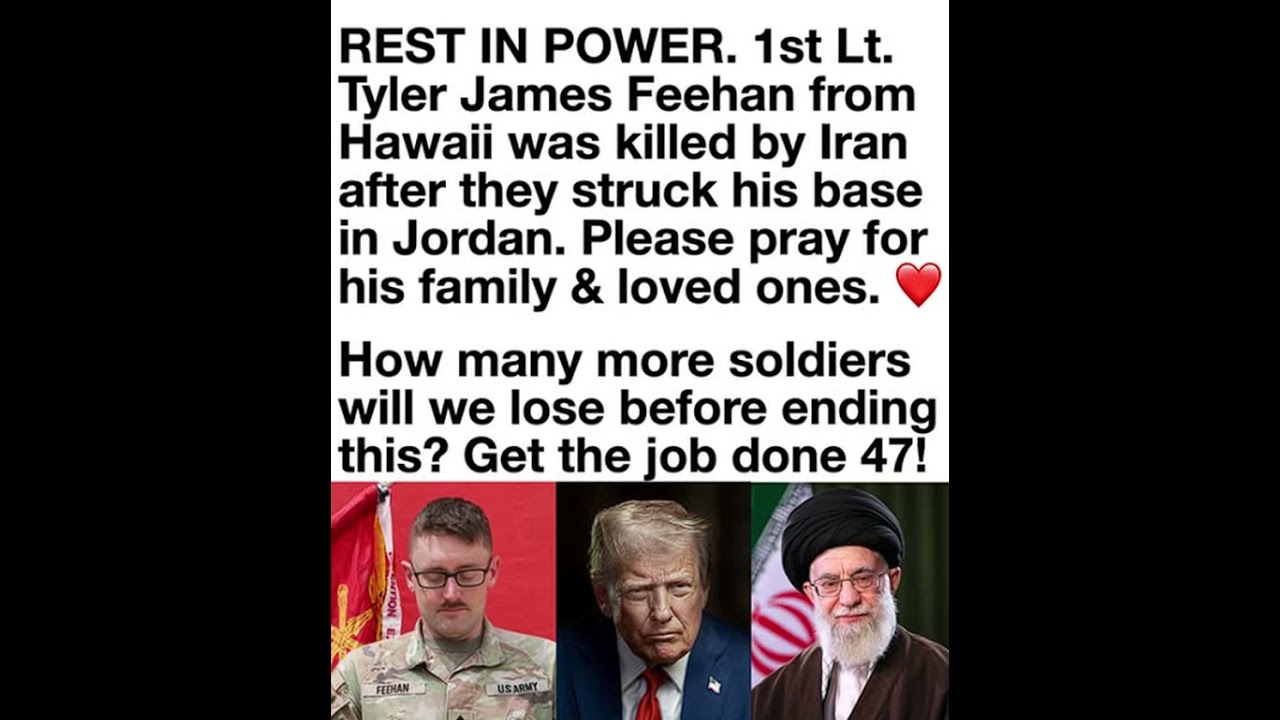 Tributes for a fallen U.S. service member prompt debate over Iran, military response,