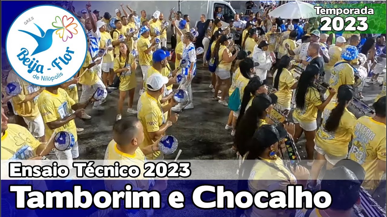 Beija-Flor 2023 | Tamborins e chocalhos - Ensaio Técnico | Samba ao vivo - #ET23