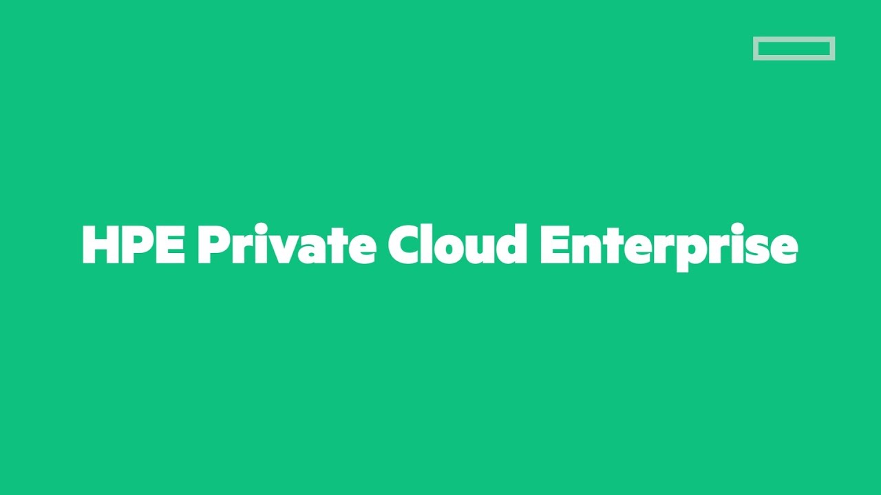 Gain the Flexibility your Apps Need with HPE Private Cloud Enterprise