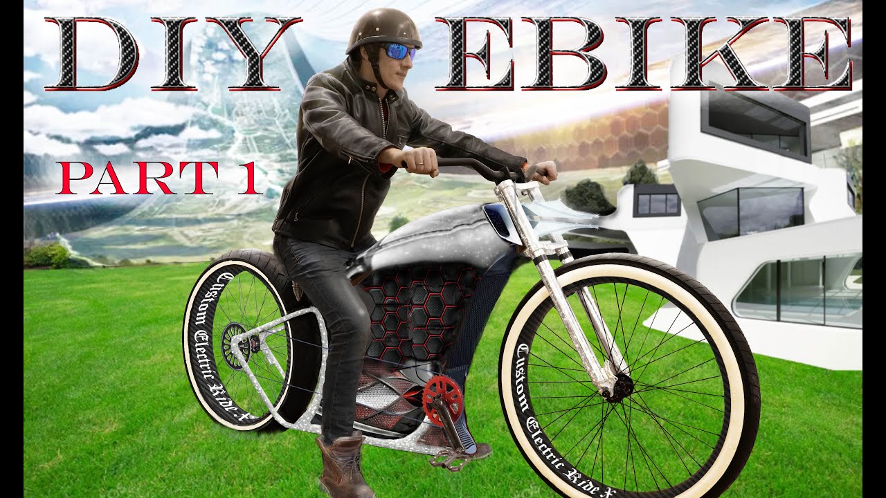 DIY Custom Futuristic Ebike  -   inspired by bobber motorcycle