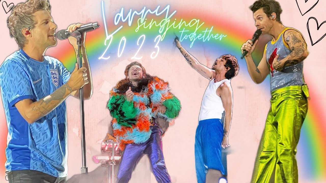 Louis and Harry singing to eachother 💚💙🌈