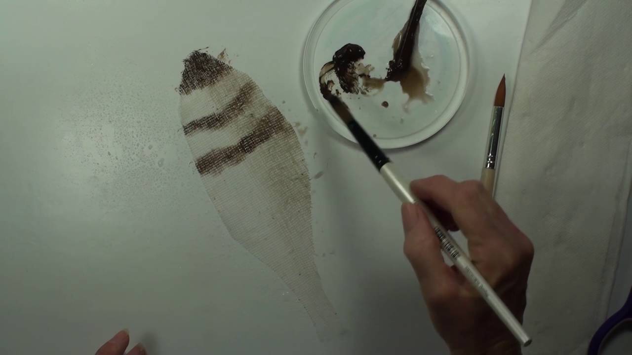 How to Paint Cheesecloth Feathers