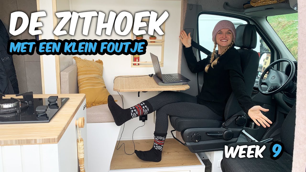 De zithoek maken in onze Sprinter camper