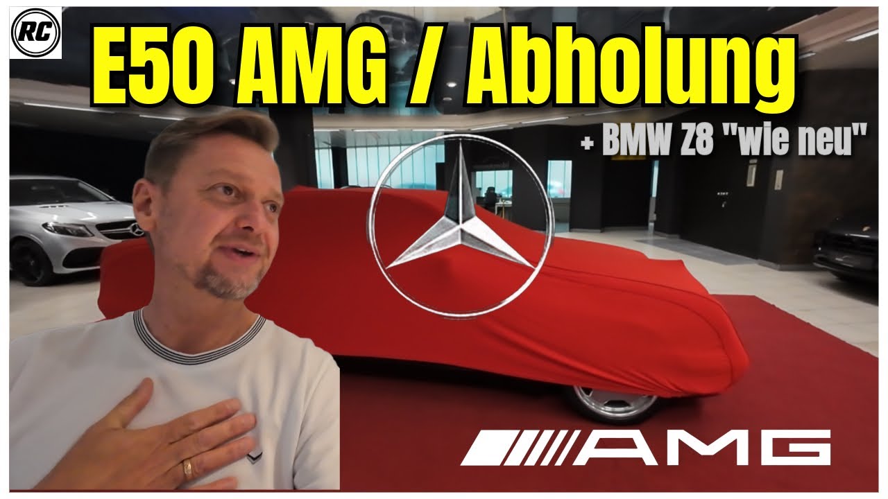 Fahrzeugabholung Mercedes E50 AMG. Und zuf&auml;llig einen BMW Z8 mit 19&acute;000 km entdeckt!
