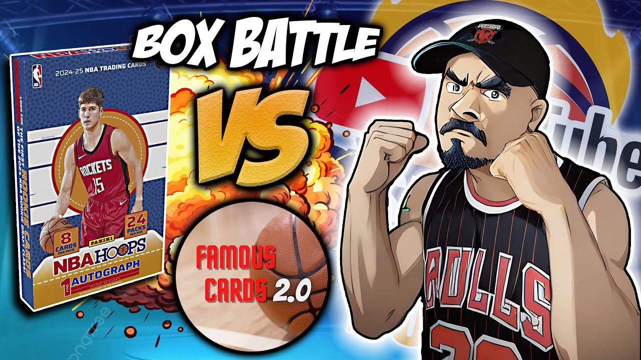 GREAT VALUE FOR THE PRICE! 2024-25 NBA Hoops Hobby Box Review!  Box Battle Vs @Famous Cards 2.0