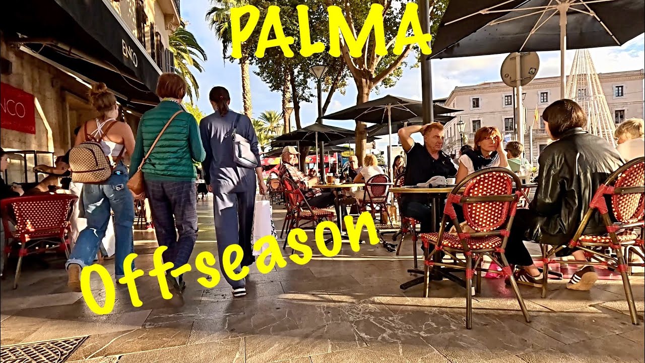 Walking Through Palma/ Mallorca in Off-Season/ 4K UHD