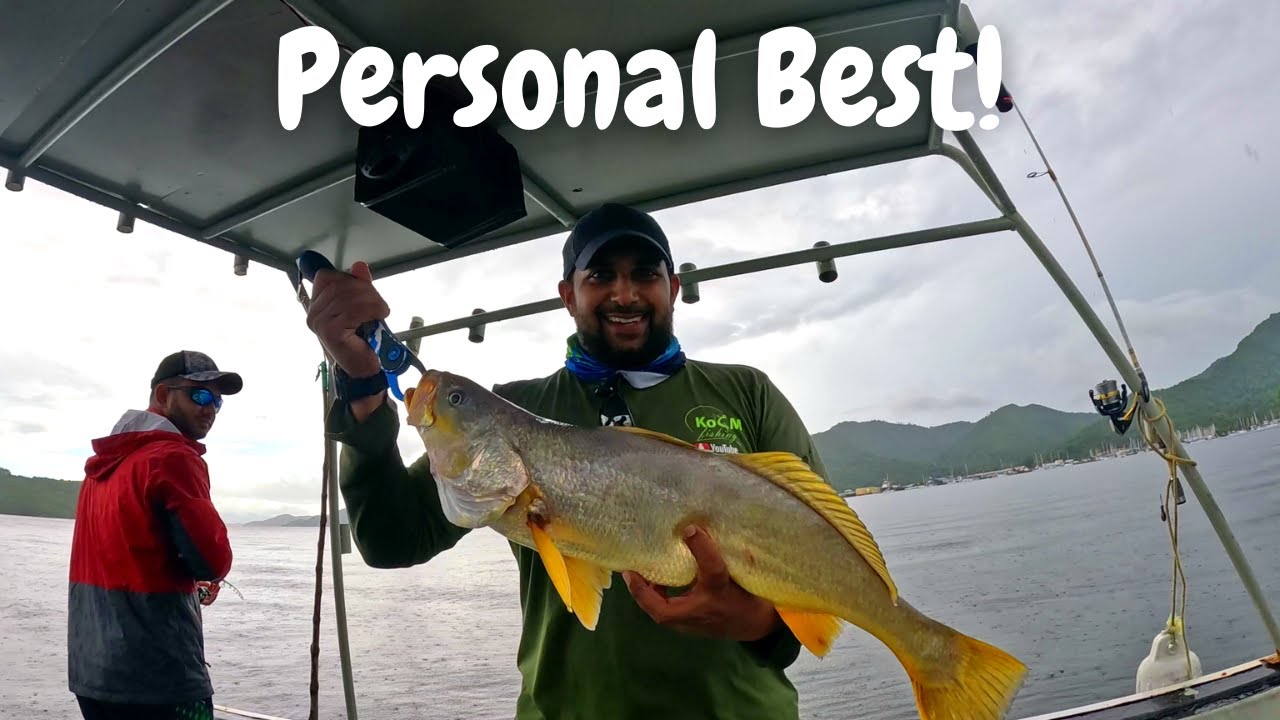 HANDLINE & ROD FISHING DOWN THE ISLANDS, TRINIDAD!!! Tough Day Saved By My PB On The KoS M Jig!!!