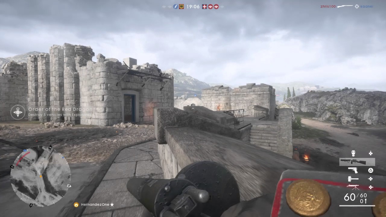 Stick grenade kill. BF1