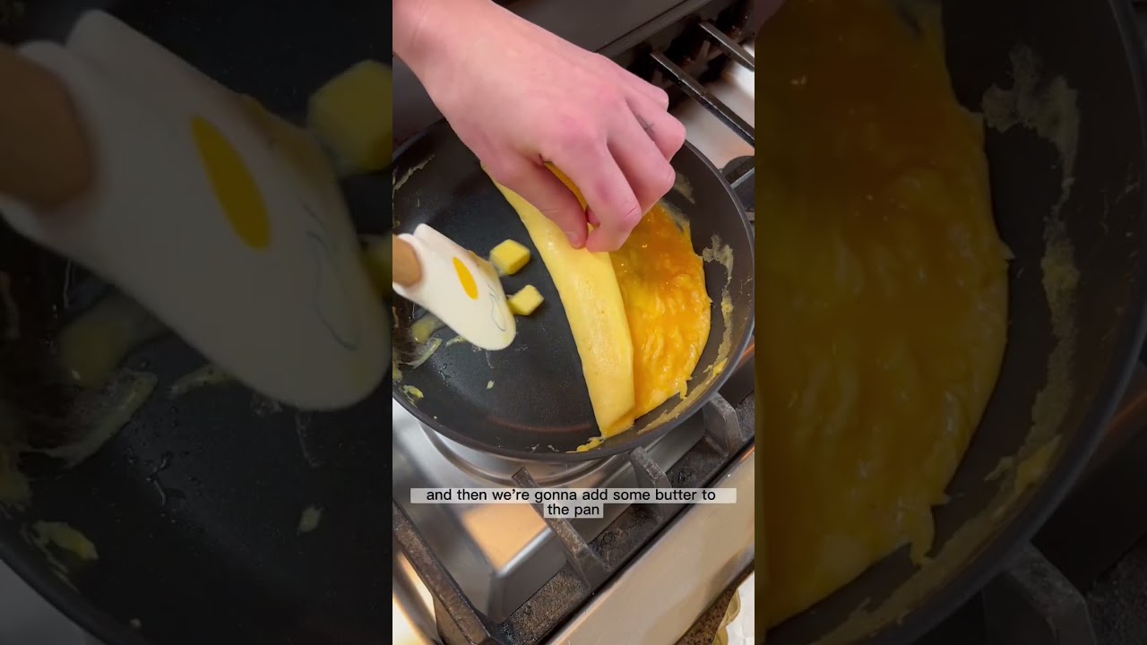 How to make the French omelette #cooking #eggs #frenchomelette #omelette