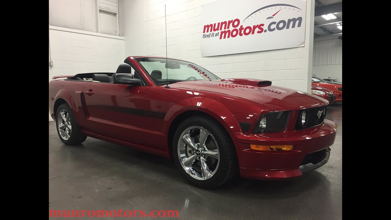 2009 Ford Mustang GT Convertible California Special ONLY 22 kms SOLD Munro Motors