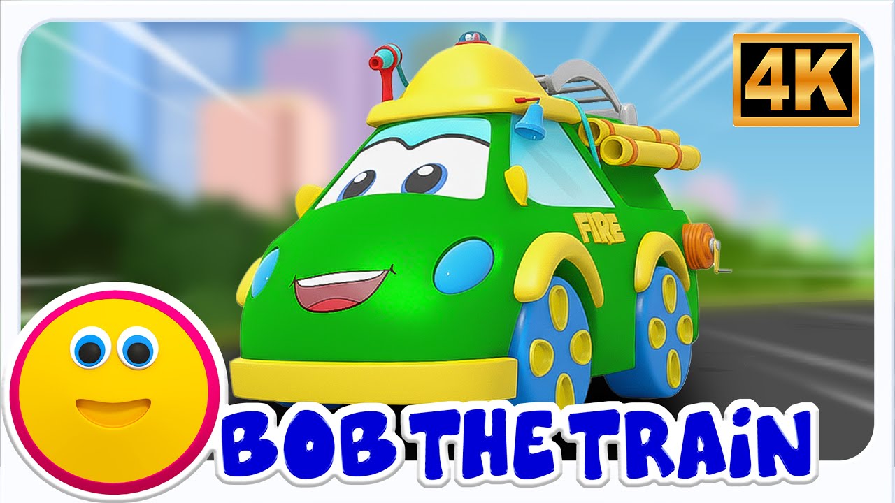 Bob The Train Hjul På Brandbilen + Mere Førskole Rimer På For Børn