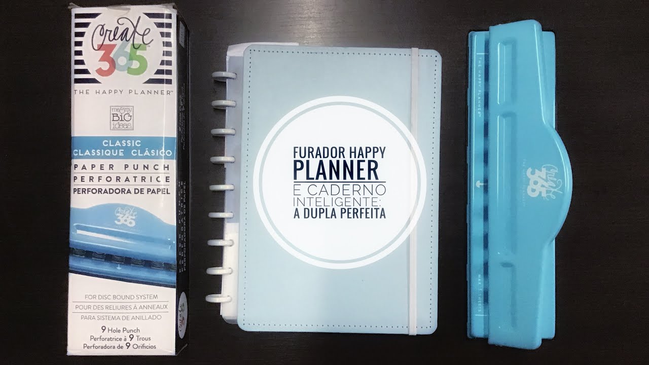Furador Happy Planner e Caderno Inteligente: a dupla perfeita