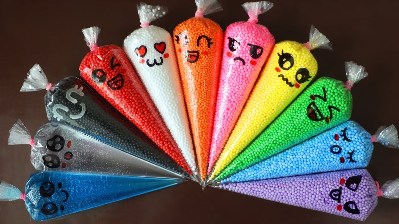 Making Slime with Piping Bags! Most Satisfying Slime Video★ASMR★#ASMR #PipingBags