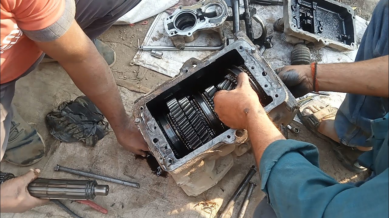tata 709 gearbox repair ! gb 30 gearbox full fitting