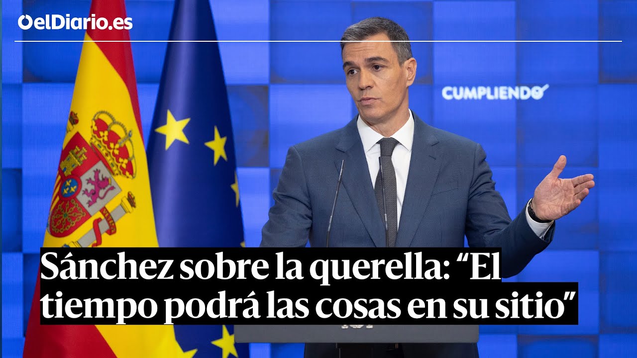 SÁNCHEZ defiende la QUERELLA contra el juez PEINADO: “El tiempo pondrá las cosas en su sitio”