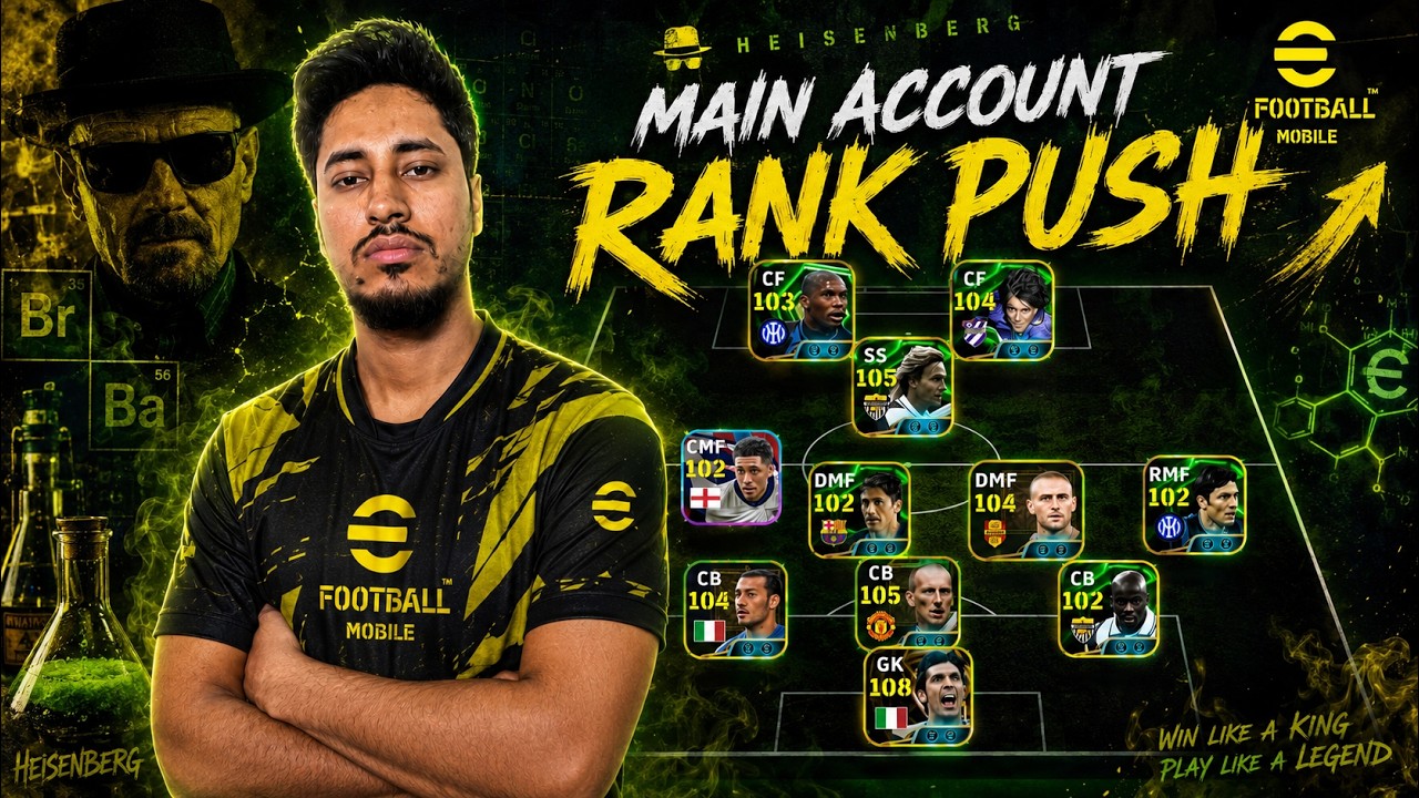 🚨 Top 30 Rank Reached  | Road To Top 10 In Main Account  🔥| eFootball Mobile