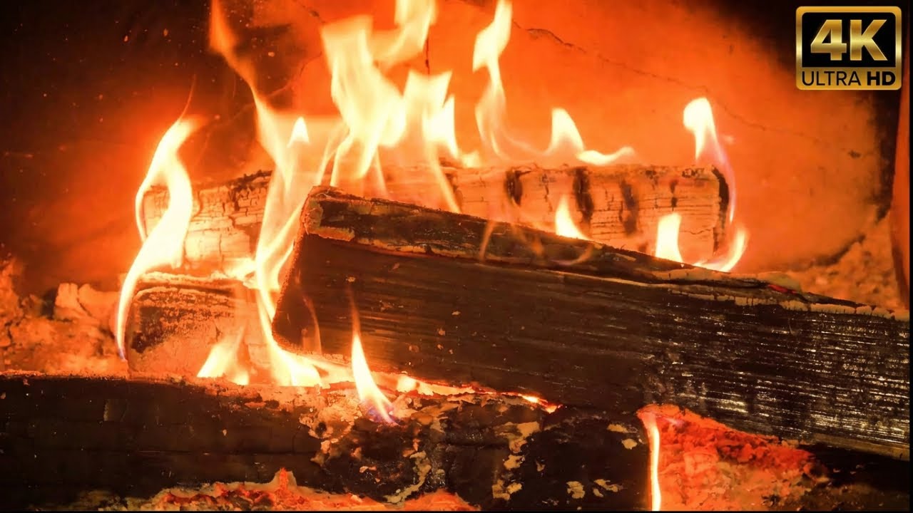 Fireplace 10 Hours 🕙| MOST Relaxing Fireplace Ambience🔥| ASMR Background Sound🎶