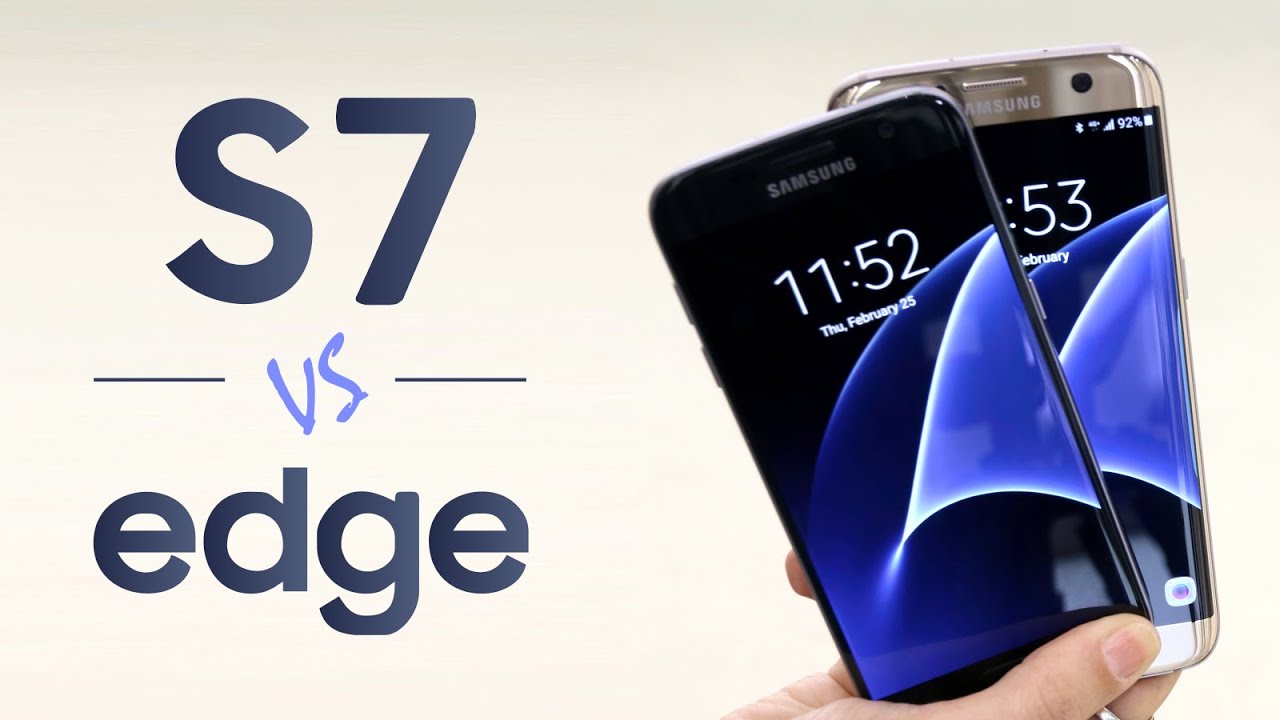 Samsung GALAXY S7 vs S7 EDGE