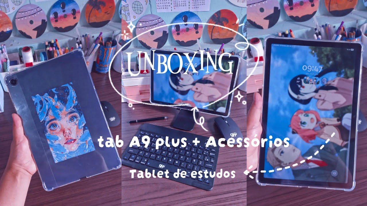 Unboxing | tab A9 plus da Samsung + Acessórios
