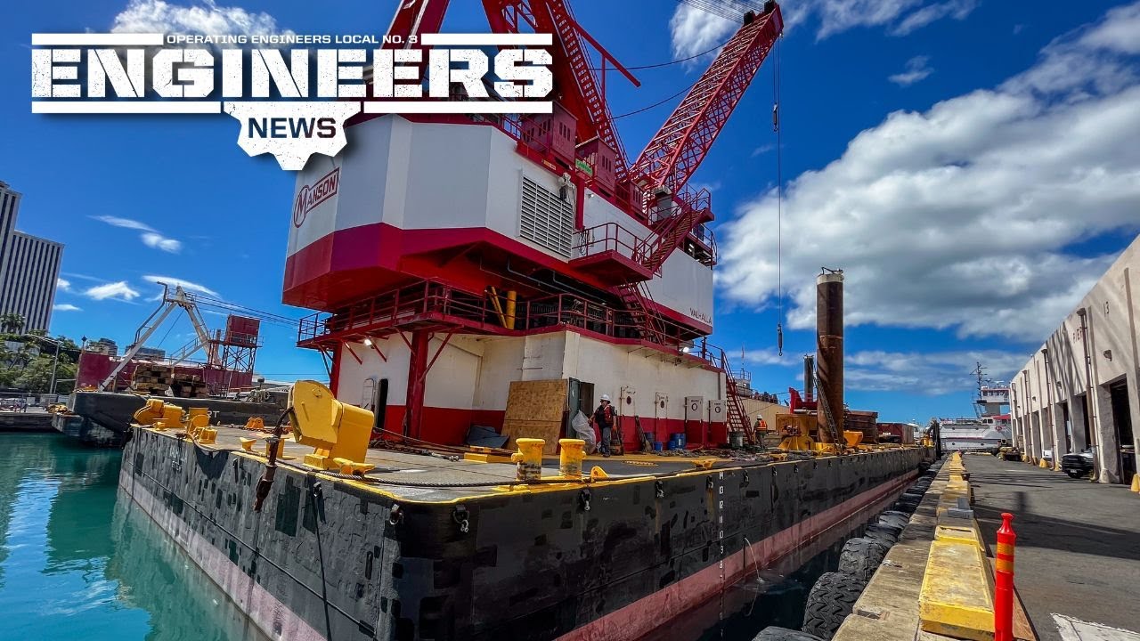 Manson Construction prepares for a project near Oahu