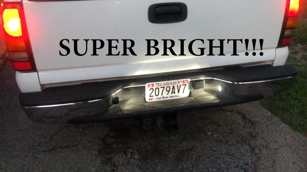 LOWERED GMC SIERRA GETS LED TAG LIGHTS!!