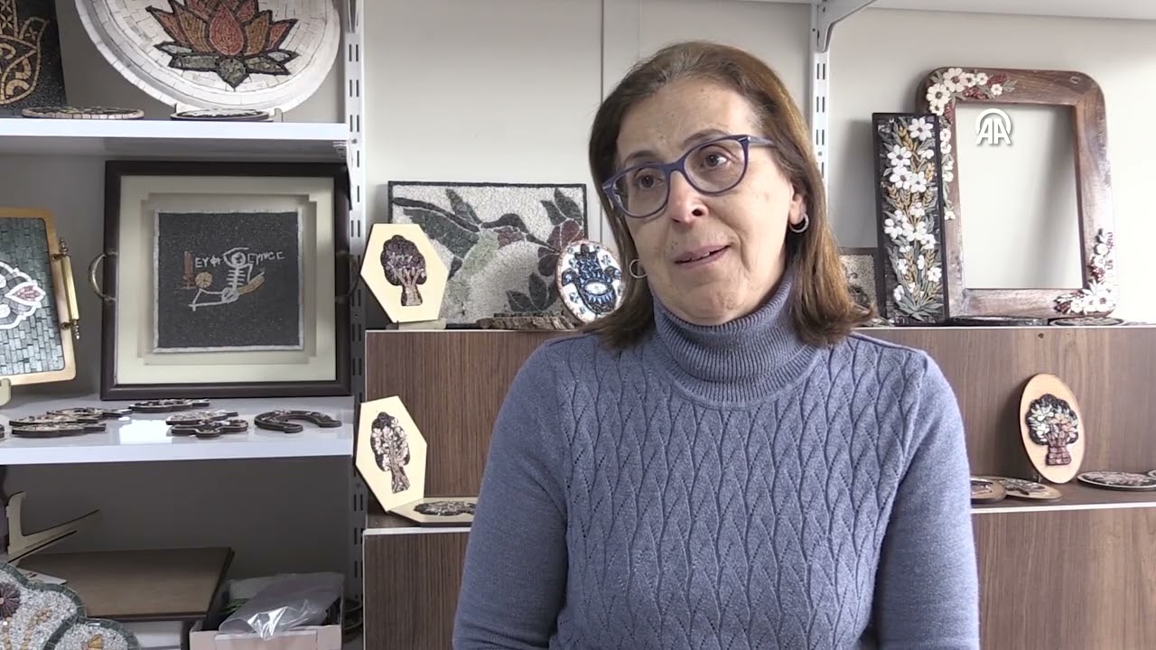 Devlet desteğiyle üretimi sürdüren mozaik sanatçıları Avrupa'ya açıldı