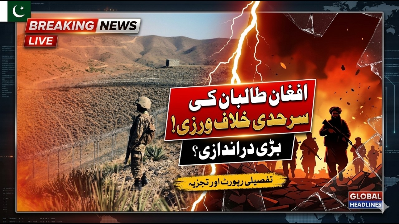 🚨 Live: Dangerous border violation by Afghan Taliban!
