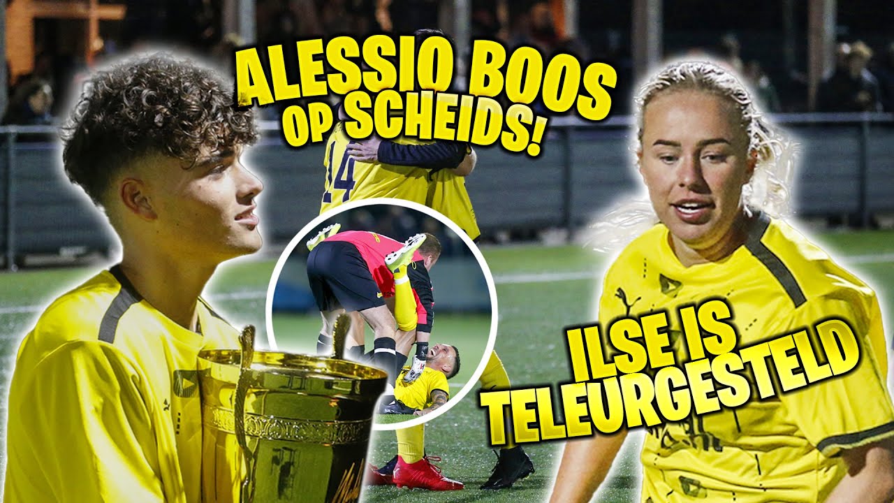 Alessio boos op scheids. Ilse teleurgesteld. Beter dan Nederland - Senegal hoor ;-)