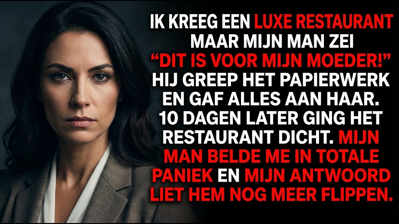 Ik kocht mijn droomrestaurant, maar mijn man zei: “Mijn moeder verdient het!”