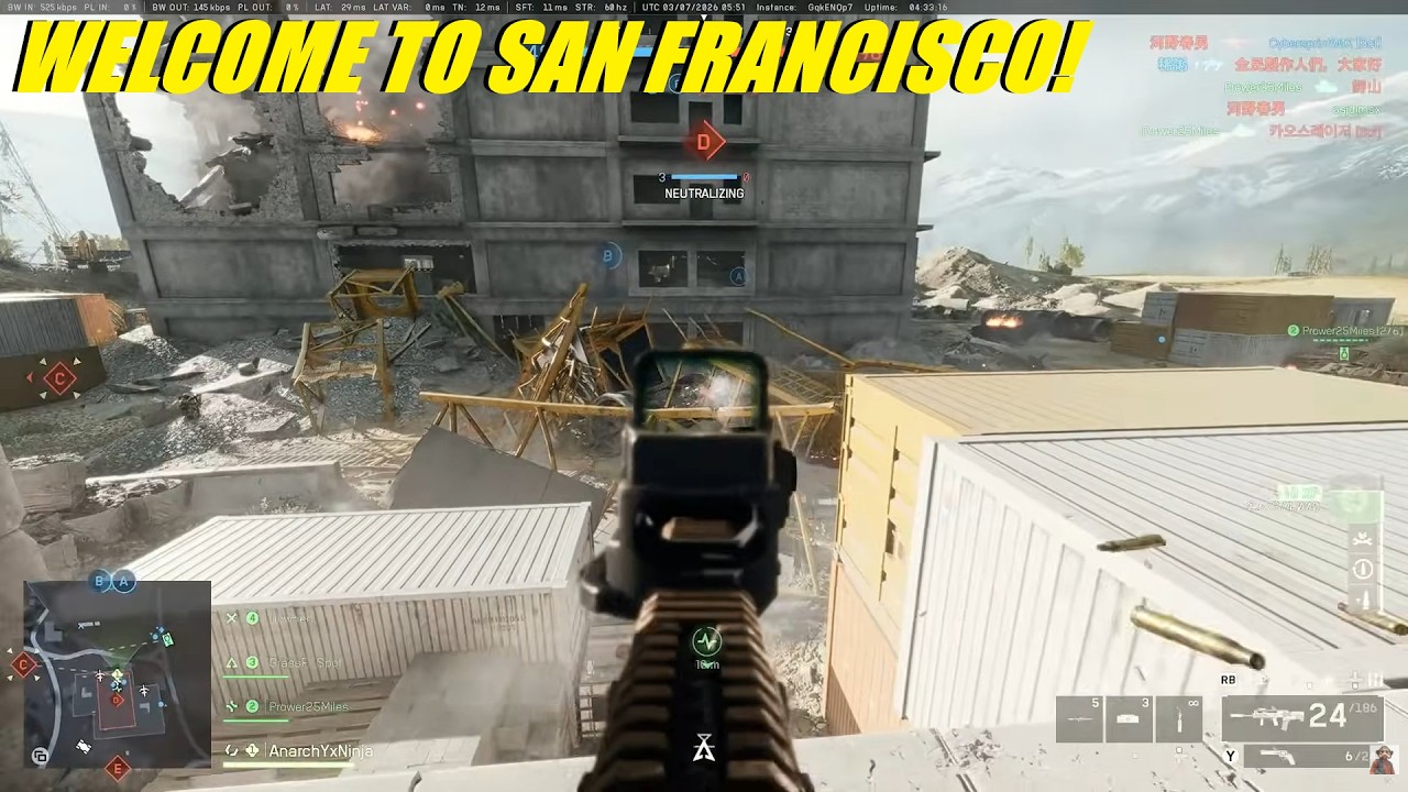 I swear this server must've been in San Francisco, should've had some flowers in my hair - BF6
