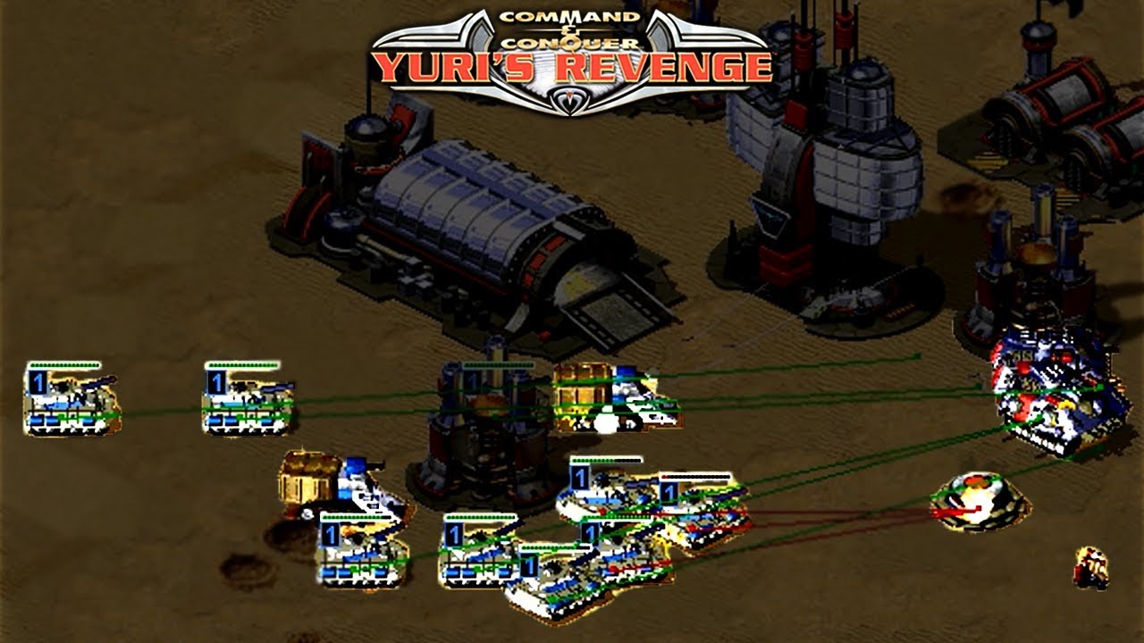 1 vs 1 Allied vs Soviet Pro Match on the map Dune Patrol - Red Alert 2 Yuri's Revenge