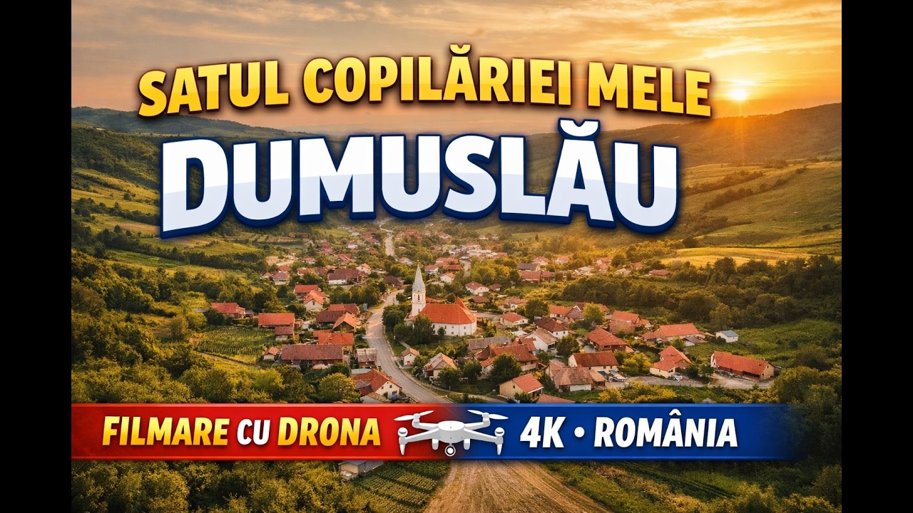 Dumuslăul văzut de sus | Satul copilăriei mele din Sălaj (filmare dronă 4K)