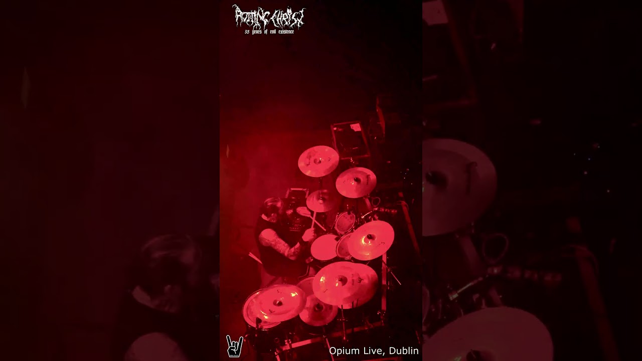 Rotting Christ - The Black Halo (Thou Art Lord cover, drum close-up)