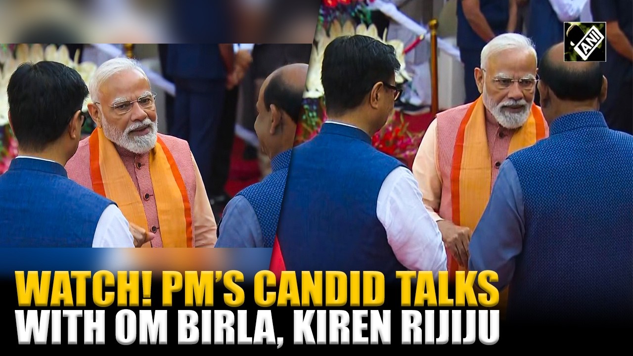 MUST WATCH: PM Modi, LS Speaker Om Birla and Kiren Rijiju share candid talks at Prerna Sthal