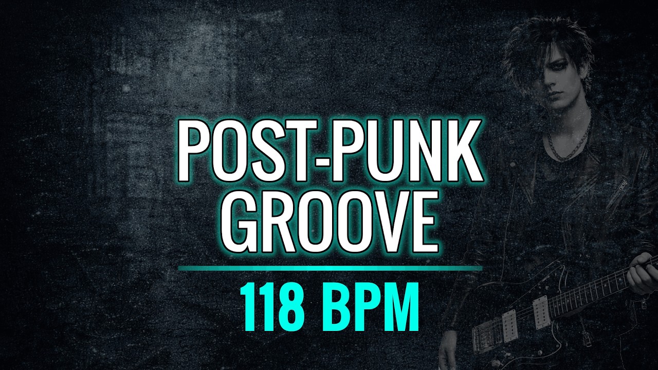 Post-Punk Drum Backing Track – Minimal Revival Style – 118 BPM