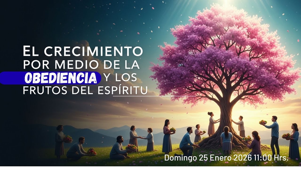 EL CRECIMIENTO POR MEDIO DE LA OBEDIENCIA Y EL FRUTO DEL ESPÍRITU | Domingo 25 de Enero de 2026