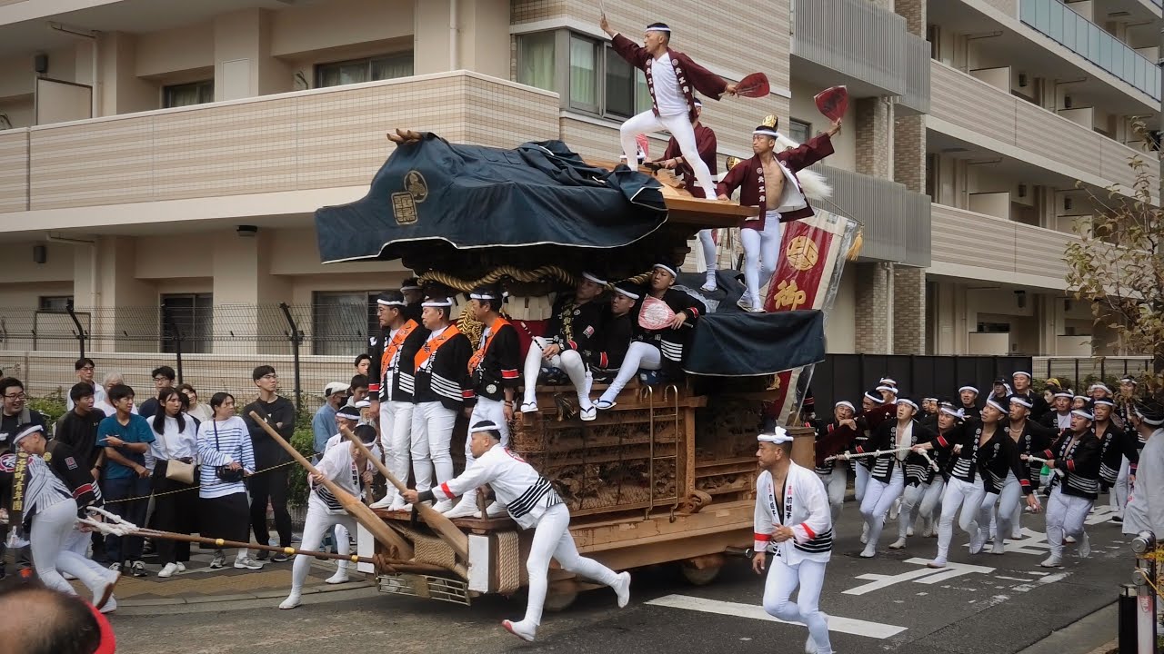 【上石津初参戦】津久野だんじり祭2025 本宮-午後曳行 津久野駅前パレード | 令和7年10月4日