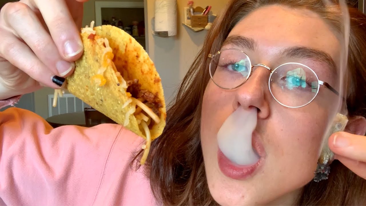 MAKING SPAGHETTI TACOS while STONED