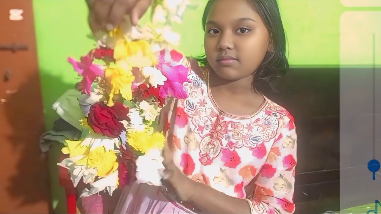 রজনীগন্ধা ও গোলাপ ফুলের মালা! #rojonigondha golap fulerMala #rojonigondha #rose #mala #taibamoonvlog
