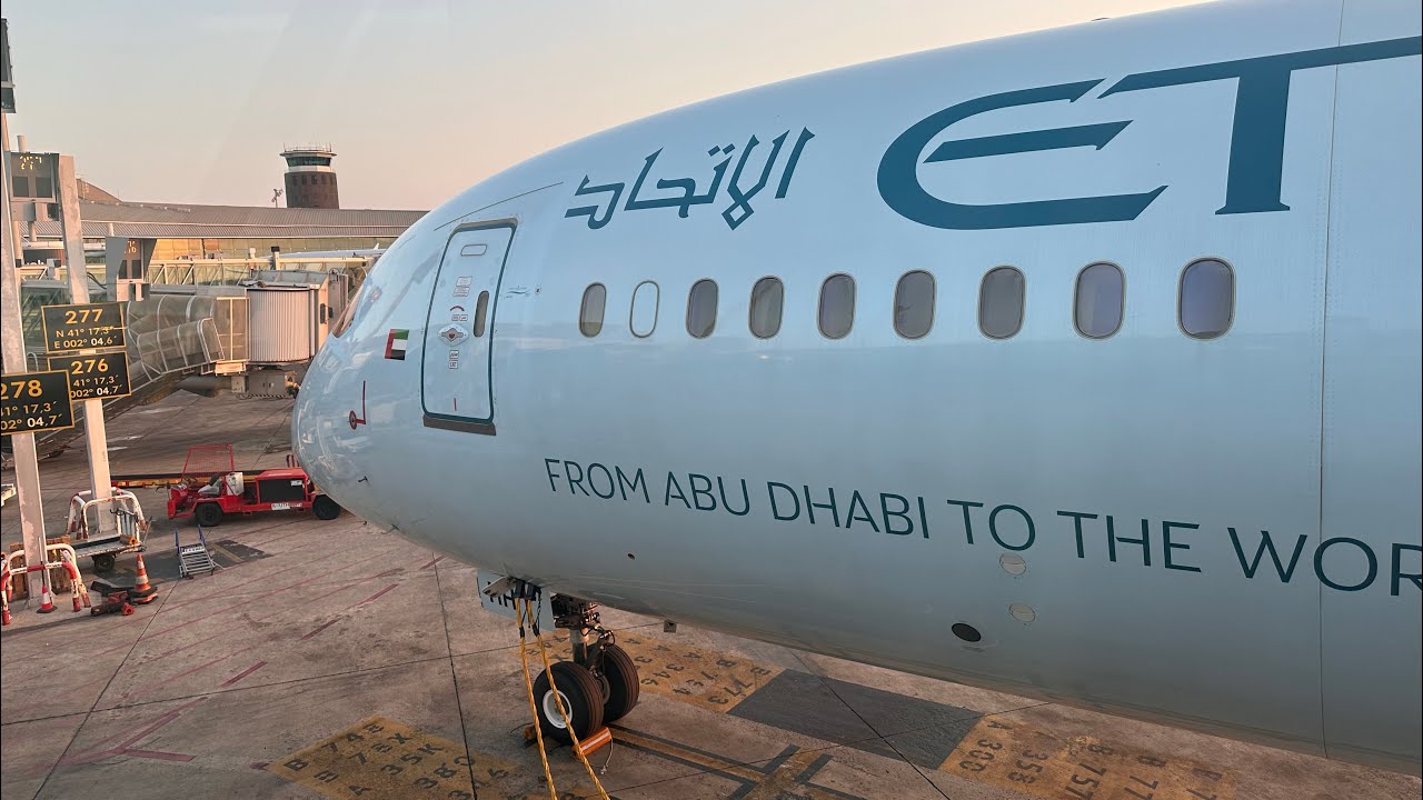 Boeing 787-10 а/к Etihad Airways | Рейс Абу-Даби — Барселона | Vuelo Abu-Dhabi -Barcelona
