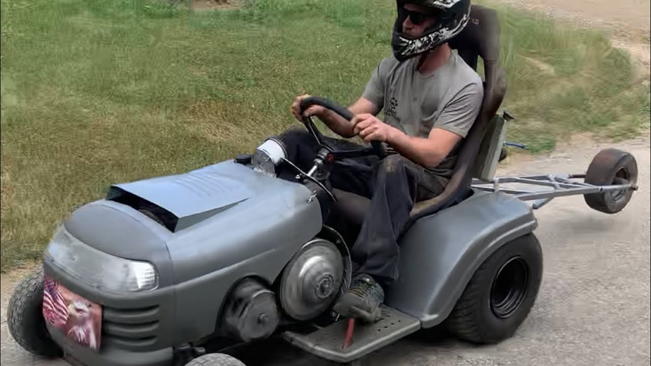 How I built and setup my racing mower made for dirt sand or ice!