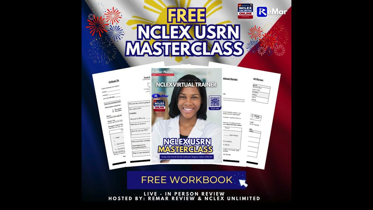 FREE NCLEX WORKBOOK! FREE NCLEX USRN MASTERCLASS!