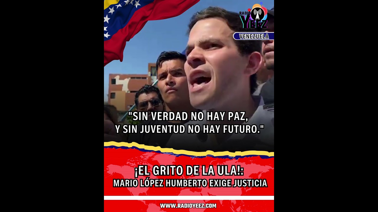 EL GRITO DE LA ULA: Mario L&oacute;pez Humberto exige justicia.