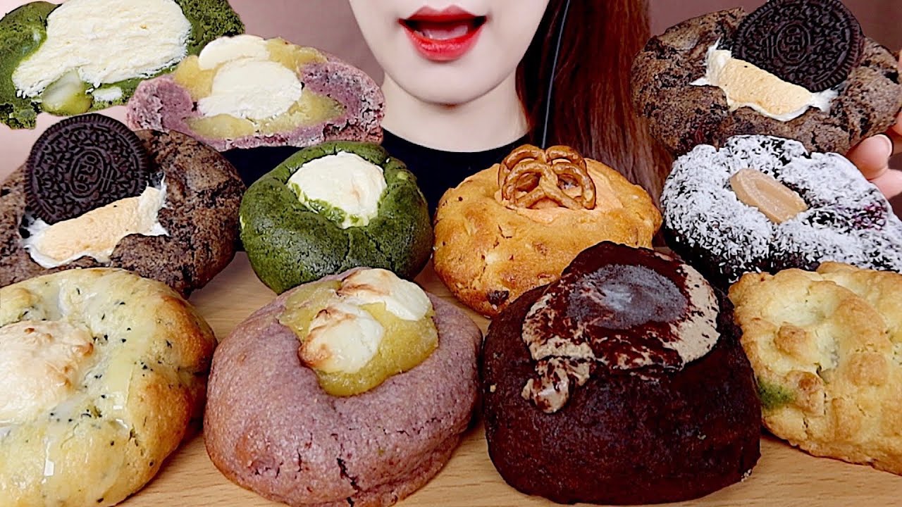 ASMR 꾸덕한 수제 아메리칸 르뱅쿠키🍪 달코소미 쿠키 먹방 COOKIES MUKBANG eating sounds
